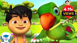 Main Tota Main Tota मैं तोता मैं तोता Hindi Nursery Rhymes and Cartoon Preschool Songs [upl. by Narmi]