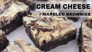 Fudgy Cream Cheese Marbled Brownies Cheesecake Brownies [upl. by Yelir]