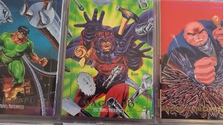 My Marvel Masterpieces Card Collection 1993 Superheros amp Supervillains Cards 1992 [upl. by Margo]