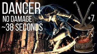 Dark Souls 3 Dancer No Damage in 38 Seconds Sellsword Twinblades [upl. by Srini994]