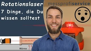 Rotationslaser 7 Dinge die Du wissen solltest  messprofiservice [upl. by Packer]