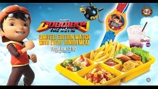 Boboiboy The Movie Junior Meal with OLDTOWN White Coffee [upl. by Franckot]