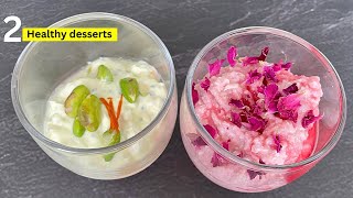 Chia pudding for weight loss  High Protein Makhana Pudding  2 Healthy Desserts  RoohAfza Recipes [upl. by Naujad]