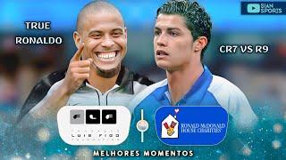 THE PHENOMENAL AND UNIQUE MEETING OF CR7 AND R9 THAT SHOWED EVERYONE THE BEST RONALDO OF ALL TIME [upl. by Alyks416]