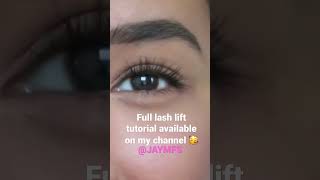 At home lash lift tutorial before and after results 👁 [upl. by Shel]