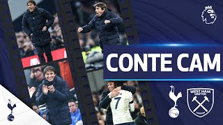 Antonio Contes touchline celebrations  CONTE CAM  Spurs 31 West Ham [upl. by Martens694]