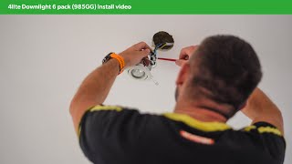 How to install a 4lite Fire rated CCT Downlight 6 pack  Screwfix [upl. by Areivax]