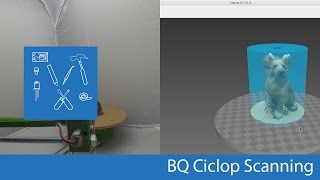 Home made BQ Ciclop Scanner  Logitech C250 [upl. by Aynwat]