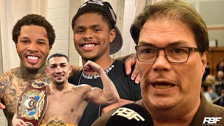 TEOFIMO LOPEZ MANAGER DAVID MCWATER SAW SHAKUR STEVENSON IN AMATEURS PREDICTS GERVONTA DAVIS FIGHT [upl. by Nydnarb]