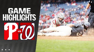 Phillies vs Nationals Game Highlights 92924  MLB Highlights [upl. by Irtak]