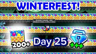 Growtopia Opening 500 Winterfest Calendar Day 25 [upl. by Pathe]