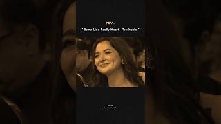 Some lines really heart  touchable 💔🎧ytshorts instareels hindisong singing viralvideo [upl. by Eilyak]