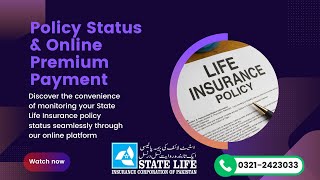 How to get State Life Policy status and pay the premium online via Credit card [upl. by Skelly]