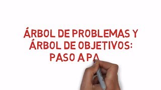 Cómo hacer un ÁRBOL de problemas y objetivos  Metodología Marco Lógico parte 2 y 3 [upl. by Rosse]