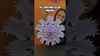 Diy Paper Christmas Decor hanging diy Christmas papercraft decor shorts youtubeshorts [upl. by Calvin]