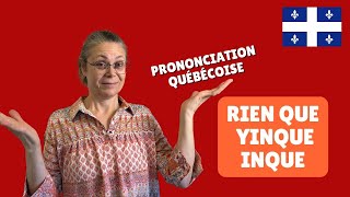 LA PRONONCIATION QUÉBÉCOISE DE quotRIEN QUEquot  Intermediate Quebec French with Subtitles  Frenchpresso [upl. by Grantland]