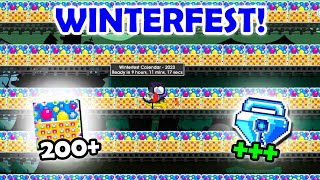 Growtopia Opening 200 Winterfest Calendar [upl. by Elleina38]