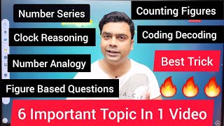 Top 6 Reasoning Questions For Competitive Exams  Maths Trick  Reasoning Tricks  imran sir maths [upl. by Havstad]