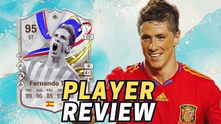 Fernando Torres GREATS OF THE GAME ICON EAFC 24 REVIEW [upl. by Boeschen876]