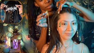 ASMR Goddess of the Night give you MAGICAL SLEEP She got INSANE Tingles HAIRSTYLING MASSAGE [upl. by Venator776]