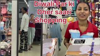 Chhoti diwali par dher saari shopping kar li🤪🤪 [upl. by Amalia58]