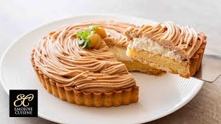 Mont Blanc Tart Recipe モンブランタルトの作り方 [upl. by Kaspar]