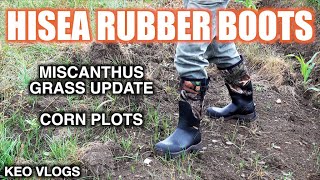 HISEA Rubber Boots Checking On The Plots [upl. by Acker]