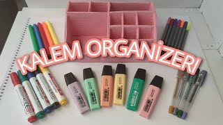 Kalem Organizer Yapımı  Çok istenen video DIY Pencil Organizer [upl. by Yaker536]