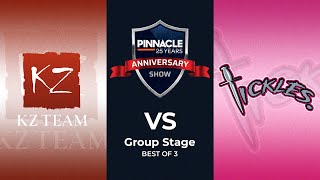 Team Tickles vs KZ Team  GROUP A  Pinnacle 25 Year Anniversary Show Dota 2 [upl. by Israeli231]