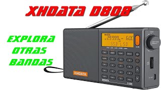 Radio receptor multibanda XHDATA D808 📻🎶🎵 [upl. by Lesak]