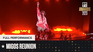 Migos Came Together For Legendary Reunion Performance Honoring Takeoff ONLY On BET  BET Awards 23 [upl. by Arly]