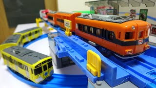 5JR trains 3 stations and railroad crossings Plarail original course [upl. by Ordnazil338]