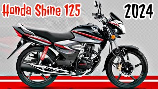 Honda Shine 125 New Model 2024  4 New Updates  On Road Price  Best Bike Under 125cc Segment [upl. by Aicat]