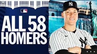 YOUR 2024 MLB HR LEADER Aaron Judge hit 58 homers for the New York Yankees EVERY HOME RUN [upl. by Naitsirhc]