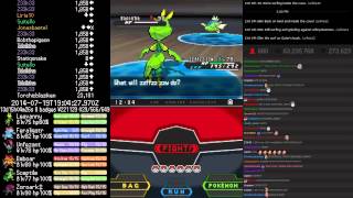 TwitchPlaysPokemon   Pokemon Black 2  Shiny basculin  Chat Included [upl. by Nylzaj]