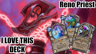 This is the BEST CONTROL DECK in WILD  Reno Priest  TITANS  Wild Hearthstone [upl. by Wetzell84]