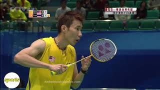 Highlights  Lee Chong Wei vs Boonsak Ponsana  16th Asian Games [upl. by Horodko]