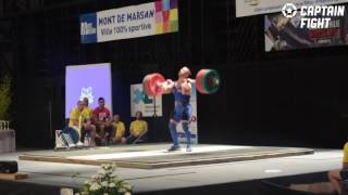 Benjamin Hennequin 202kg à lépaulé jeté aux championnats de France 2017 [upl. by Desiree]