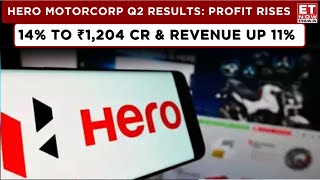 ET Now  Hero MotoCorp Q2 Results Beat Estimates 11 Revenue Growth amp14 Rise In Net Profit  News [upl. by Omsoc11]