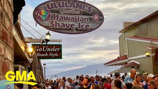 Maui shave ice shop owner who lost 2 shops in fire describes devastation in Lāhainā l GMA [upl. by Ydaf608]