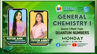 Quantum Numbers  General Chemistry 1  Quarter 24 Week 1 [upl. by Remmos]