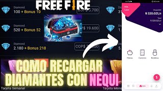 COMO RECARGAR DIAMANTES💎POR NEQUI  FREE FIRE [upl. by Eillit]