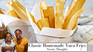 Deep Fried Yucca Yuca Frita  Cassava Fries [upl. by Renado552]