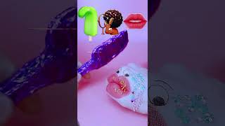 Handy eating show ASMR tiktok Emoticon candy snacks shorts asmreatingshow satisfyingasmr [upl. by Enelram19]