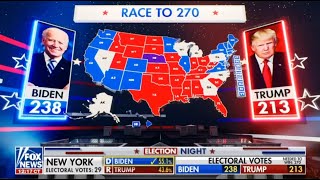 FOX News 2020 Election Night Donald Trump vs Joe Biden [upl. by Annatsirhc]