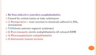 Lecture Sympathetic ophthalmitis and endophthalmitis  Dr Sakshi Patil [upl. by Xxam428]