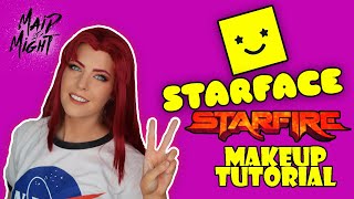 Teen Titans Starfire Cosplay Makeup Tutorial [upl. by Llebpmac439]