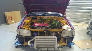 Toyota Starlet GT Turbo ALIVE AGAIN First start after rebuilding [upl. by Wesa]