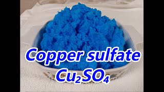 Extraction of copper sulfate from copper nitrate solution Copper sulfate CuSO₄ 🧪 [upl. by Eugine]