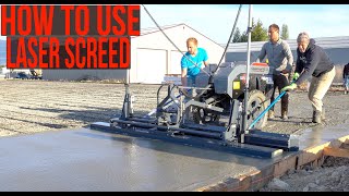 How to use Laser screed Somero laser screed Is awesome Client shows vehicle restoration projects [upl. by Odele]